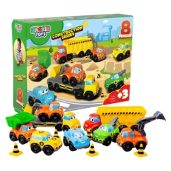 Zarrin Toys 8 Pcs Construction Machines