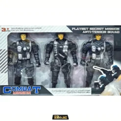 Combat Mission Playset Secret 3-lü Fiqur Dəsti