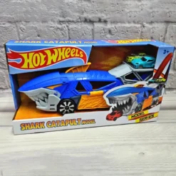 Hot Wheels Shark Catapult Car Transporter Toy