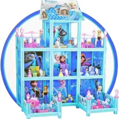 Frozen Jumbo House 8371 Doll House Full of All Rooms