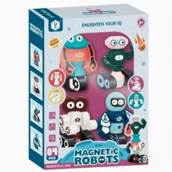 Magnetic Robots 4 Pcs Robot Oyuncaq Dəsti