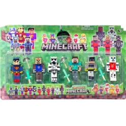 Minecraft DC 6+ Pcs Figure Set Fiqur Dəsti