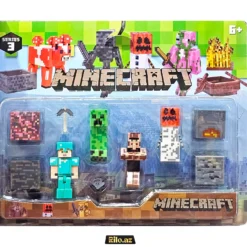 Minecraft Series 3 4+ Pcs Figure Set Fiqur Dəsti