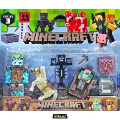 Minecraft Series 3 4+ Pcs Horse Figure Set Fiqur Dəsti