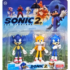 Sonic 2 3 Pcs Figure Set Fiqur Dəsti