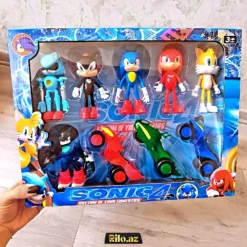 Sonic 4 Cars 6+ Pcs Figure Set Fiqur Dəsti