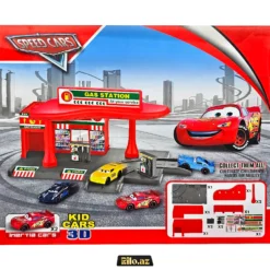 Speed Cars Kids 3D Cars Gas Station Maşın Oyun Dəsti