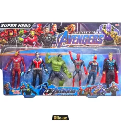 Super Hero Avengers 6 Pcs Figure Set Fiqur Dəsti