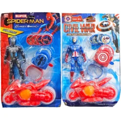 Super Hero Figure and Bike Fiqur Dəsti