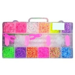 Rainbow Luminous Rubber Bands Set for Children's Puzzle