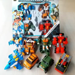 Трансформеров Тобот Tobot Mini Mach Fiqur Robot Dəsti