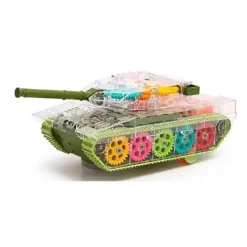 Gear Transparant Tank Şəffaf İşıqlı Tank Oyuncaq