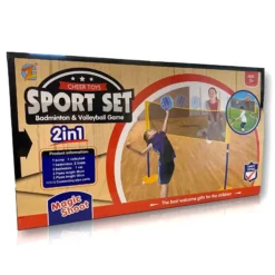 Cheer Toys Sport Set 2 in 1 Badminton Volleyball Game Oyunu