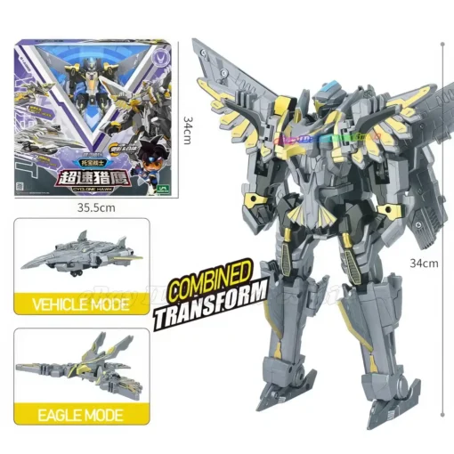 TOBOT V GD Silver Cyclone Hawk Transform Robot Vehicle Jet Plane Toy ...