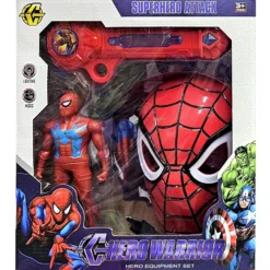 Super Hero Attack Equipment Set Hörümçək Adam Fiqur Dəsti